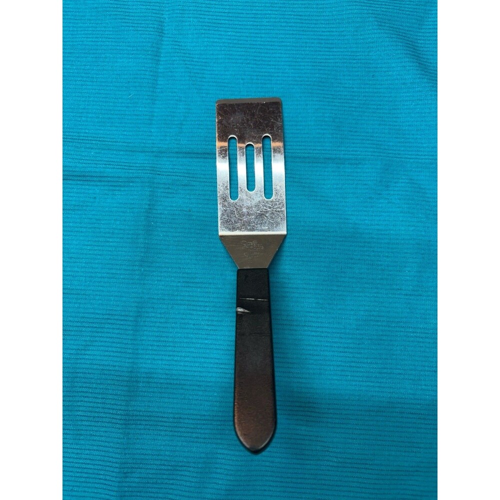 Vintage The Pampered Chef Mini Slotted Spatula Stainless Steel Taiwan